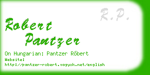 robert pantzer business card